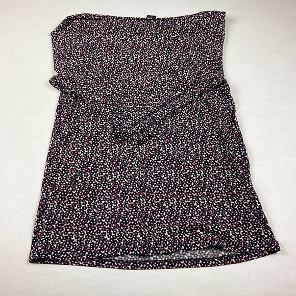 Ann Taylor Cowl Neck Blouse Printed Stretch Business Casual 3/4 Sleeve Top LARGE - Picture 10 of 11